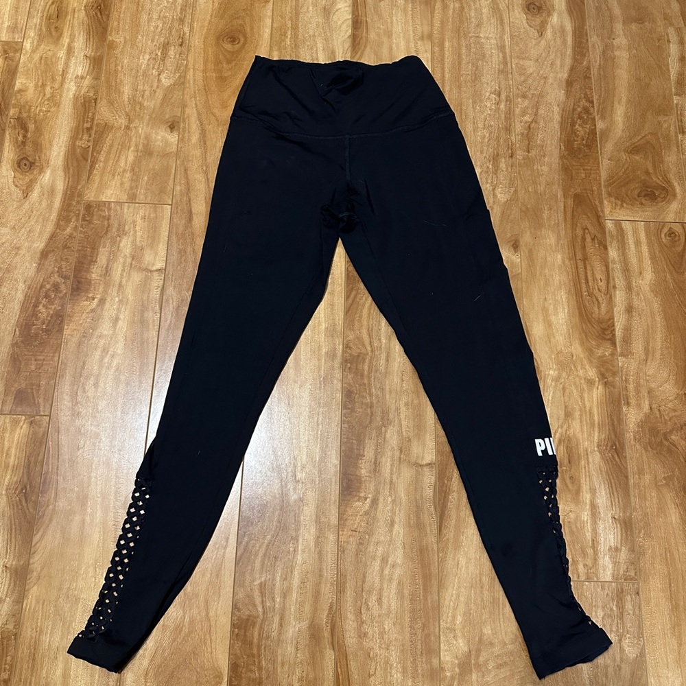 VS Pink Black Leggings